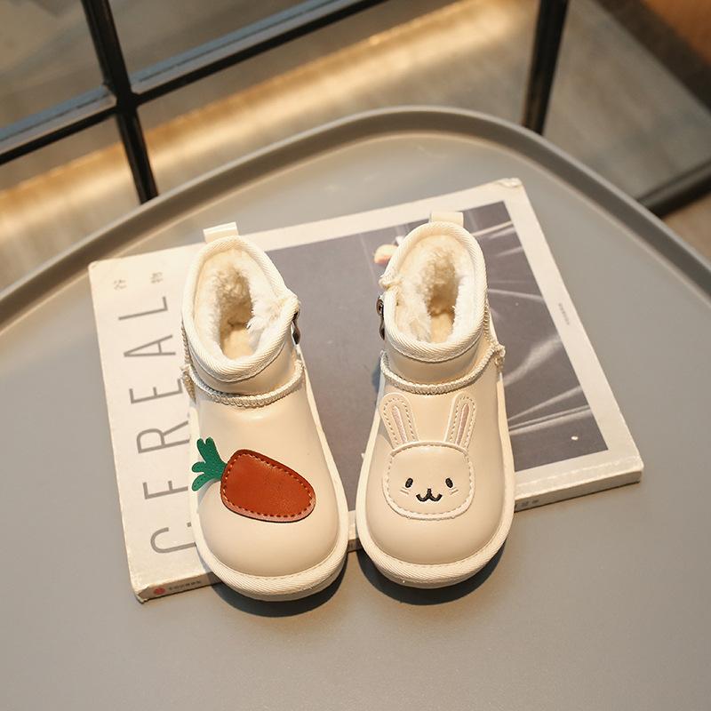 

Botas Para Niña Kid Snow Boot 2025 Winter New Cartoon Girl Cotton Boot Cute Boy Ankle Boot Baby Shoe Kid Shoe Padded Boots Botas 21-insole13.3cm бежевый