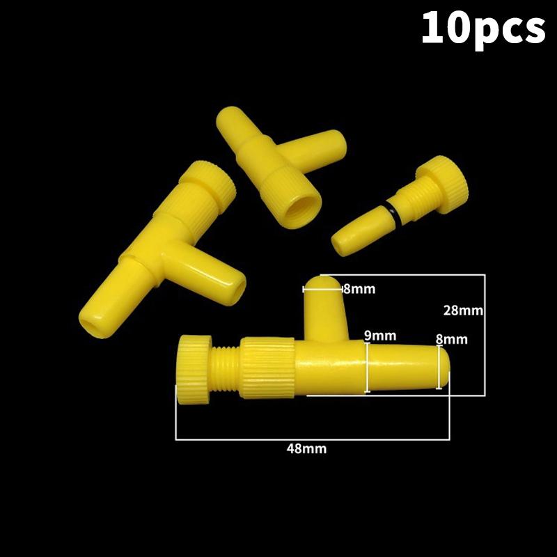 10Pcs 4Mm Aquarium Air Control Valve Tap Aquarium Fish Tank Air Pump Connector Control Valve Air Pipe Tube For Aquarium