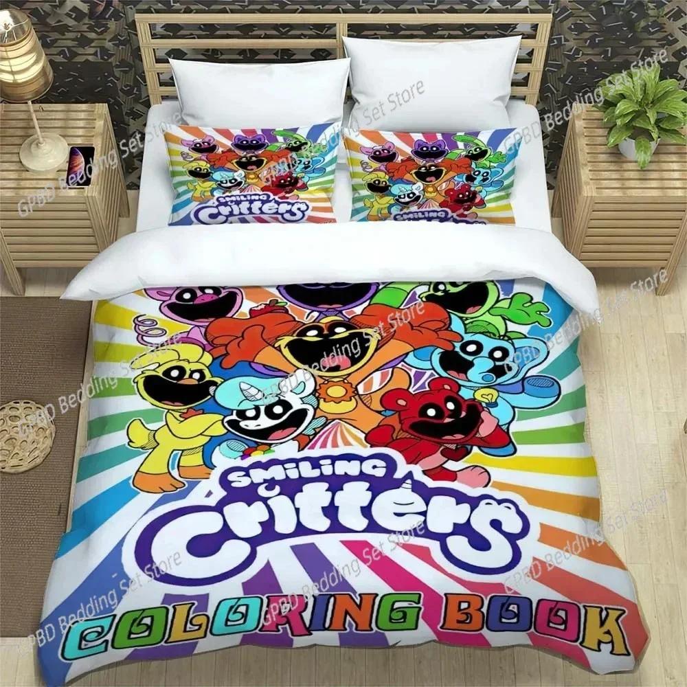 Spiel Regenbogen Freunde 3D cartoon printed bedding for Boys Customized King size bedding set Queen bedding set