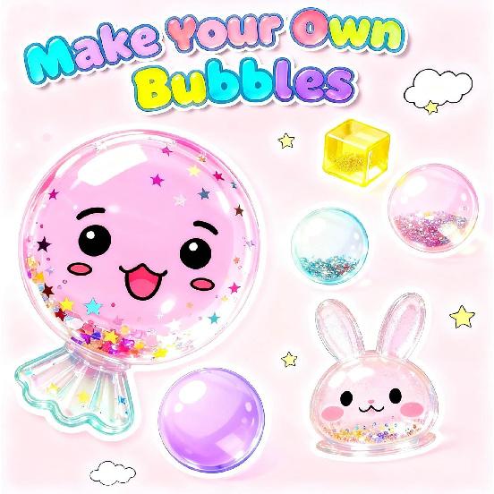 Make Your Own Nano Tape Bubble Kit, Squishy Maker Making Kit, Nano Tape Bubbles