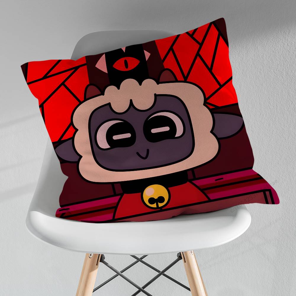 CCult of the LLamb Game Various Sizes Square Pillow Case For Car Home Bedchamber Decor Birthday Gift
