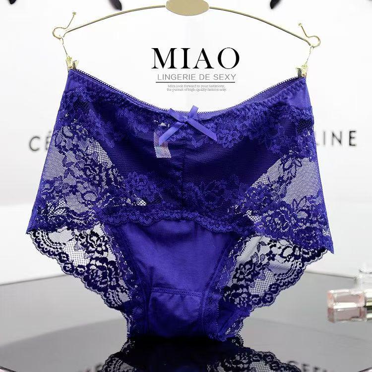 

Кружевные трусики больших размеров на весну/лето - Сексуальный и прозрачный модальный дизайн для женщин XXL (140-160 Jin)