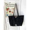 Cute Star Print Double Sided Tote Bag Large Capacity Casual Shoulder Handbag for Women KTB