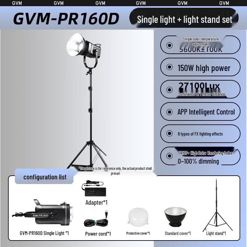 GVM 150W RGB LED Video Photography Light Kit