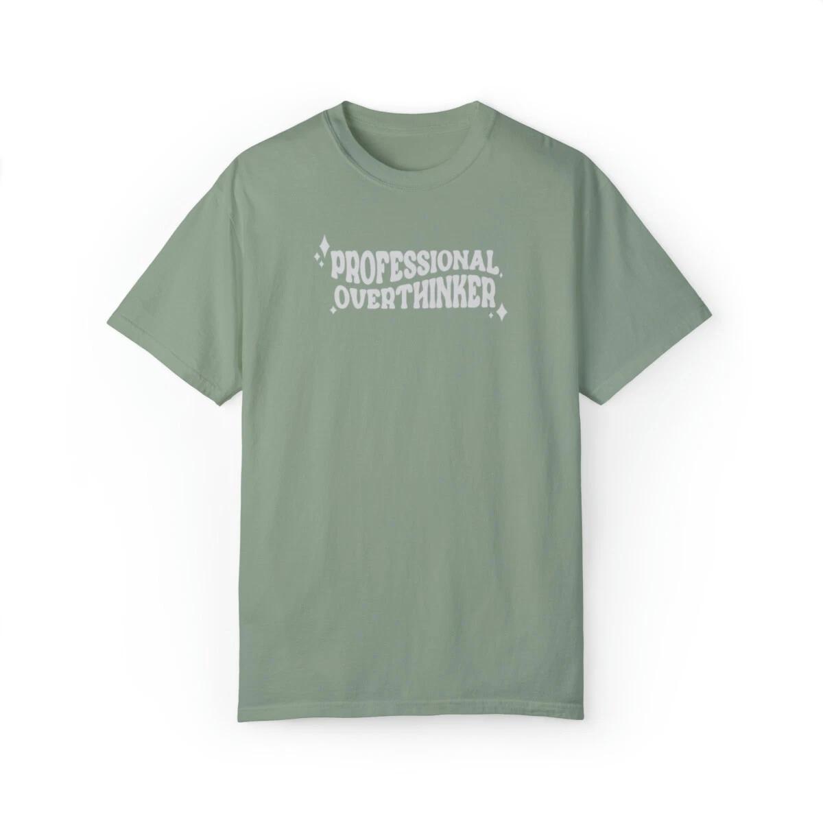 Professional Overthinker Anxiety Graphic Shirt, Comfort Colors Shirt 2XL