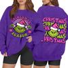 Women's Casual Fashion Long Sleeve Christmas Printed Round Neck Sweatshirt Top