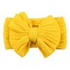 Solid Cable Bow Baby Headband for Child Nylon Layers Headwear Kids Elastic Turban Headwraps Newborn Boys Girls Hair Accessories