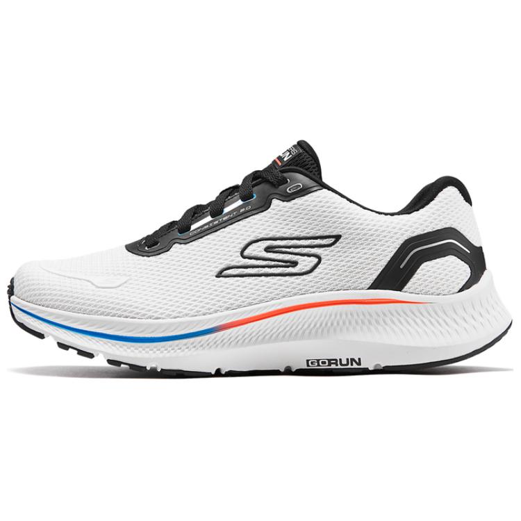 Skechers Go Run Comfortable Versatile Low-Top Running Shoes Men sneakers White 220879-WTBK 44
