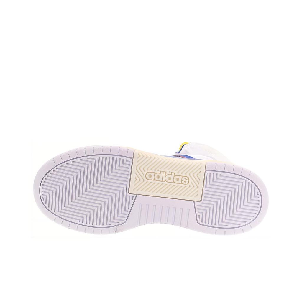adidas Neo Entrap Mid Skóra Syntetyczna Wygodne Trwałe Buty Skate Mid-Top Męskie Sneakersy Białe Niebieskie Pomarańczowe FW3454