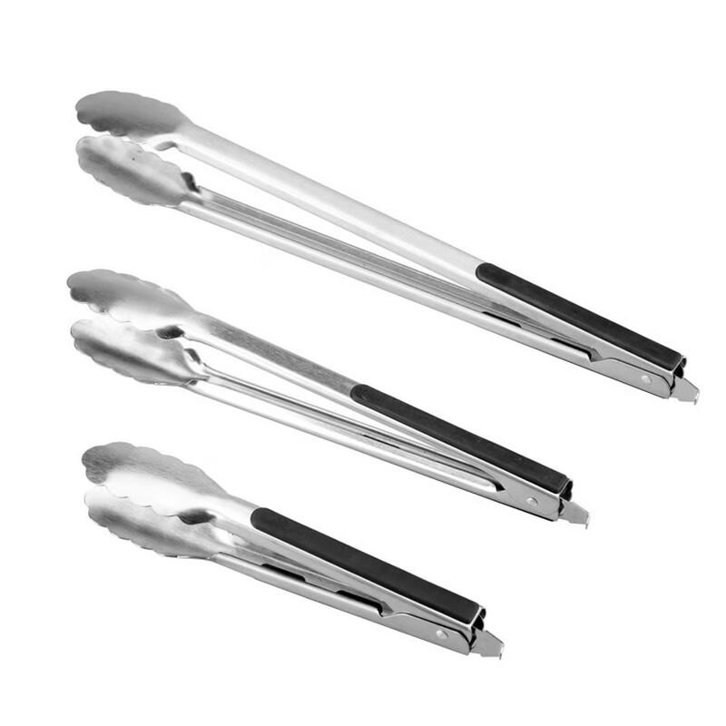 SMVP SUS304 Heat Insulated Barbecue Tongs, 16-inch