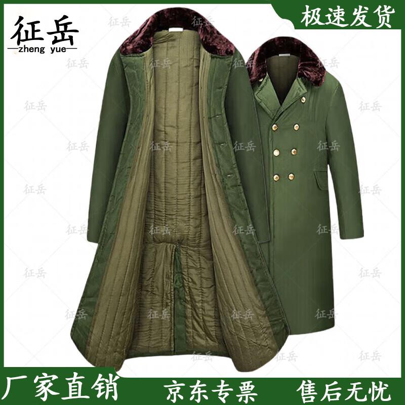 Men s Warm Military Green Cotton Overcoat