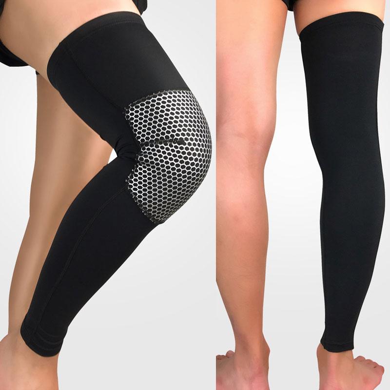 Durable And Safe 1Pcs Byepain Compression Leg Sleeves For Men Women - Full Length Stretch Long Sleeve With Knee Support Non-Slip Inner Bands