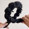 Women's Retro Plush Toothed Headband for Autumn/Winter - High-End Style, Ideal for High Skull Tops, Hair Clip Accessory