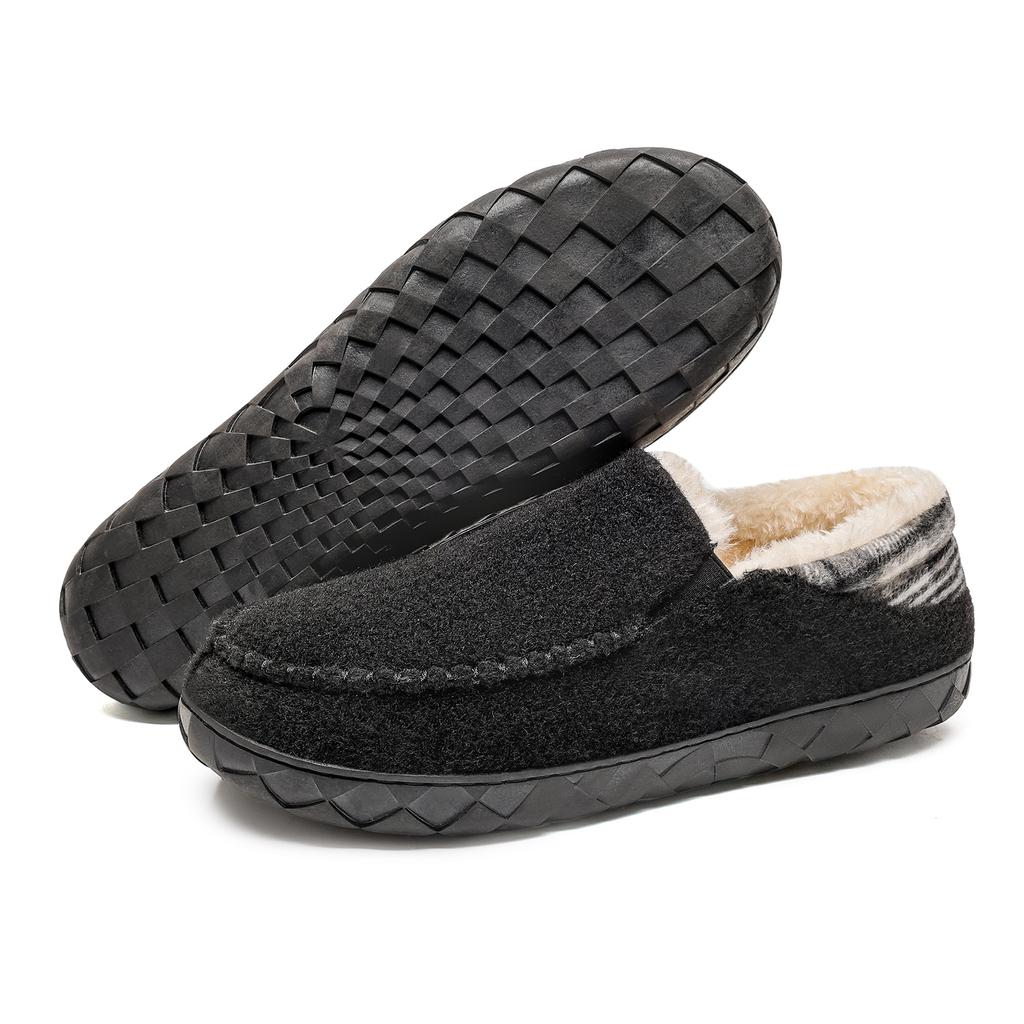 Winter Cotton Shoes Men Plus Cashmere Warm Thick Men with a Slip-on Loafers