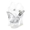 Summer transparent Mori women's style high heels, catwalk fashion temperament women's sandals, thick heels and light mouth women's sandals