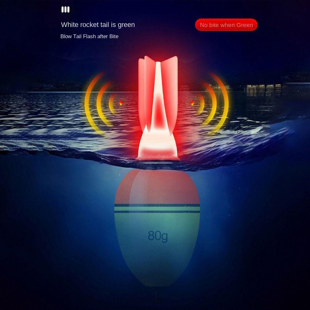 5pcs Light Stick EVA Fishing Float 30g-100g Eye-grabbing Fishing Striking Floats Rocket Tail Long Casting Rockfish Drift