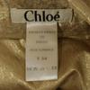 Chloe French silk blend Mini skirt T34 gold Women Used