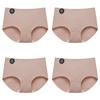 4PCS Seamless Panties for Woman Ice Silk Underwear Soft Thin Briefs Women's Underpants Fashion Sexy Female Lingerie