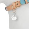 Personalisierter Namens-ID-Anhänger Hohlpfote Anti-Verlust Katzenhalsband Graviertes Personalisierbares Namensschild Haustier DIY Zubehör