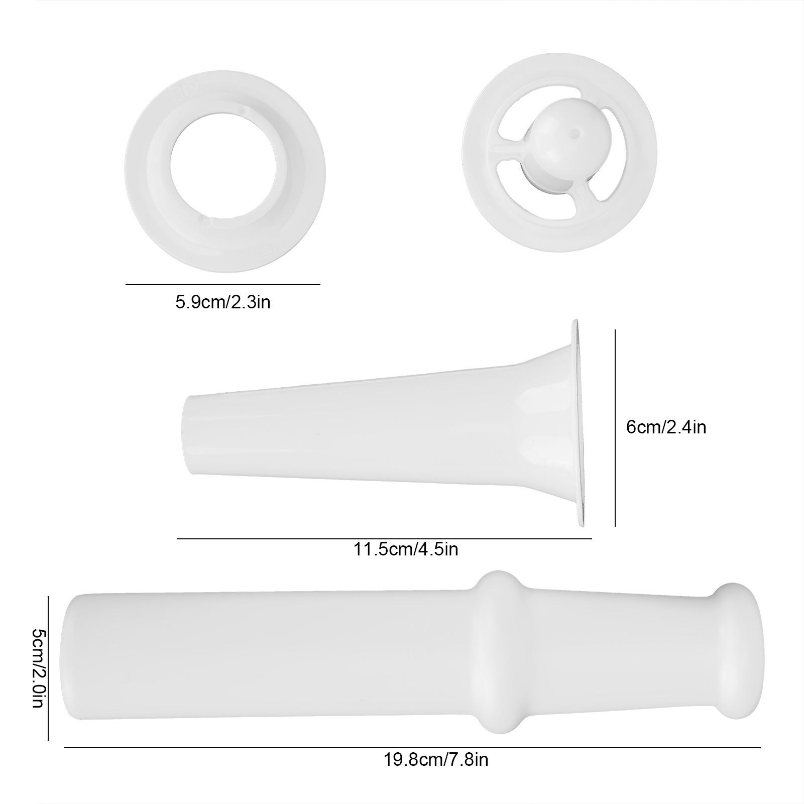 Poussoir Alimentaire ABS Bâtonnet d'Alimentation Accessoire Embout Buccal pour Lavements ABS Accessoires 5 Kits pour Hachoirs à Viande