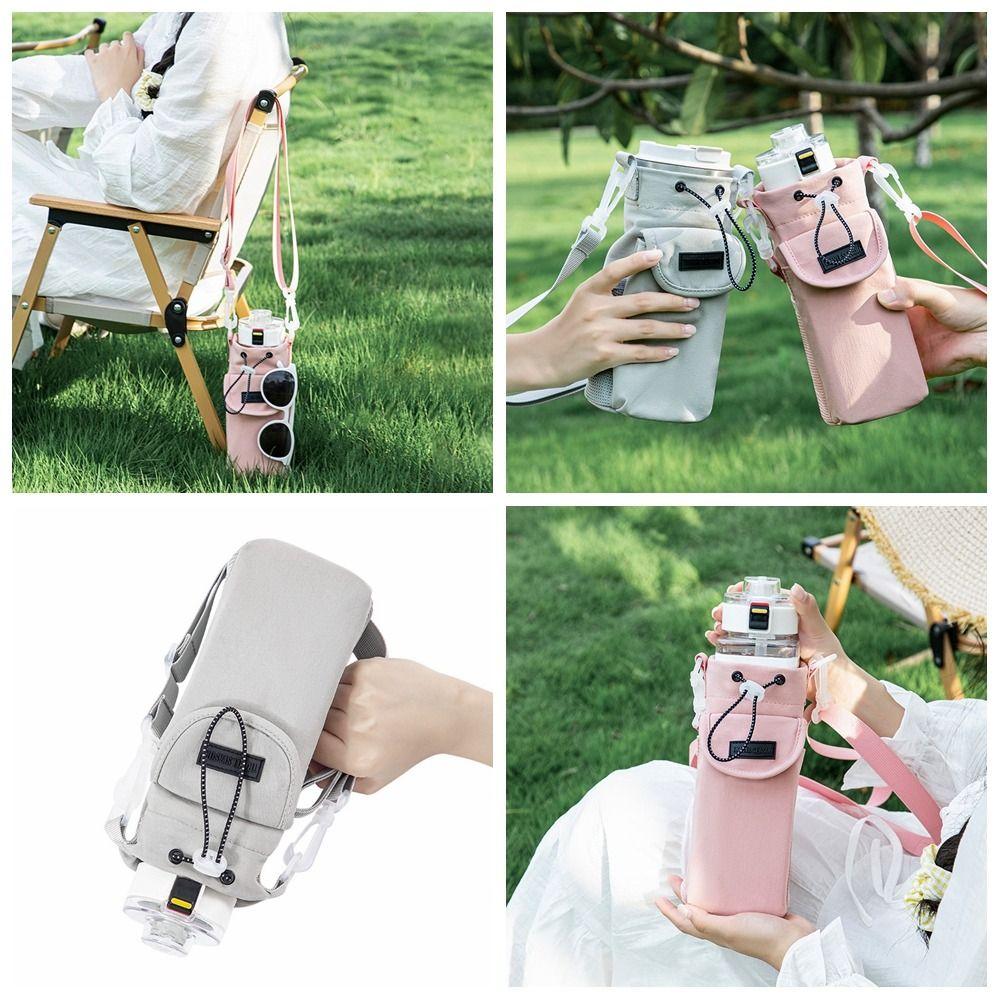 Waterproof Crossbody Water Bottle Purse Multi-functional Water Bottle Sling Bag  Picnic