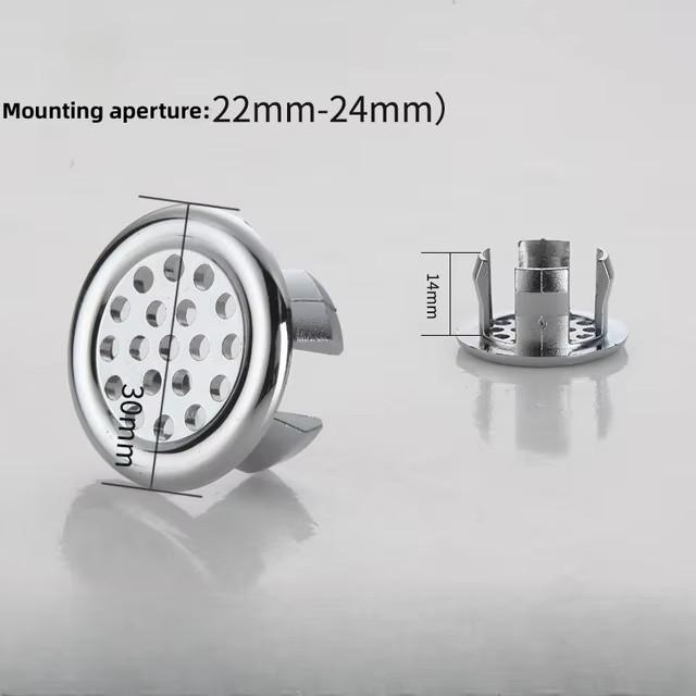 

Кольцо для перелива раковины, сменная крышка для слива, для ванной комнаты, кухни, раковины, отделка для раковины, вставка для крышки перелива, круглые заглушки A-4PCS