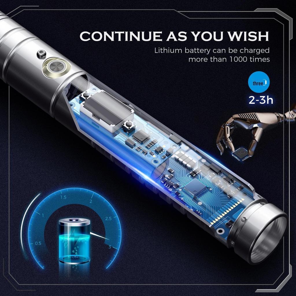 Popular Cross-Border Metal Lightsaber Toy - Glowing Stick Sword for Kids' Gifts and Street Stalls.