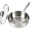 Tulkox Stainless Steel Deep Frying Pan Brand 9cm Deep Heat Glass Lid Extra Thick Stainless Steel Stove No Dishwasher Gift Box Detailed Instructions