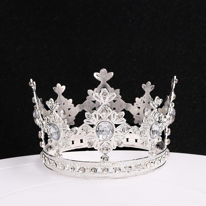 Internet Celebrity Cake Birthday Crown Decoration Ornaments Children's Round Headdress Baking Dessert Table Decoration Supplies