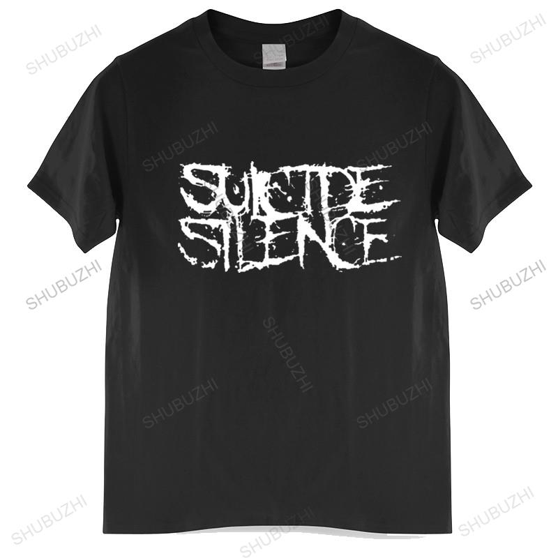 Summer Tshirt Men Brand Teeshirt Suicide Silence Logo Black Tshirt Rock Mens Tshirt Euro Size Tops Fashion Brand