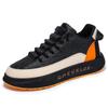 Fashion Men's Vulcanized Shoes Genuine Leather Casual Shoes Luxury Men's Flat Shoes Men's Non-slip Thick-soled Sneakers Tenis De Hombre