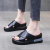 Neue Mode Sommer Damen Sandalen Luxus Keilabsatz Hausschuhe Schwarz Plateau Schuhe für Damen Schuhe Zapatos De Mujer Übergröße 36-42