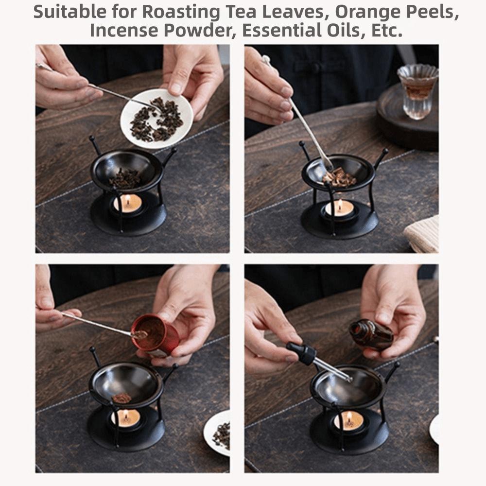 Creative Essential Oil Warmer Portable Candle Heating Holder Metal Incense Burner  Yoga Practice