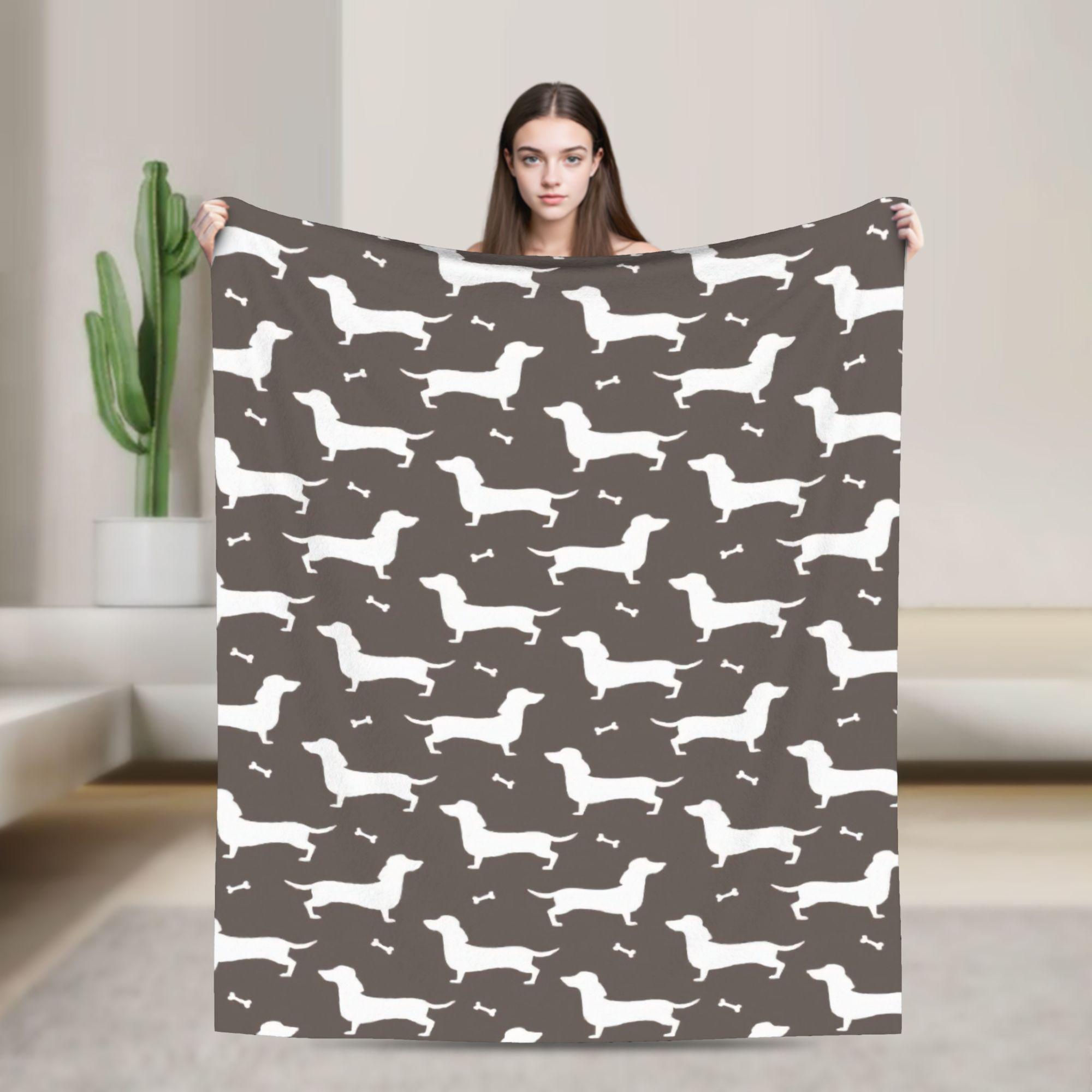 

Scottish Dog Blankets Fleece Spring/Autumn Gift for Animal Dogs Lover Ultra-Soft Throw Blanket for Home Bedroom Bedspreads 100x150cm
