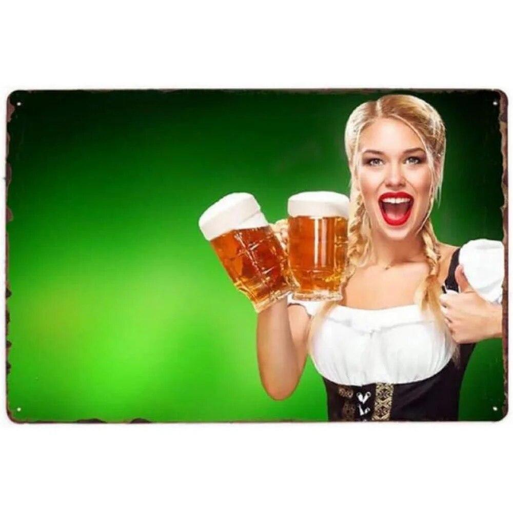 Vintage Miller High Life Beer Cup Metal Tin Signs Posters Plate Wall Decor for Home Bars Garage Cafe Clubs Retro Posters Plaque