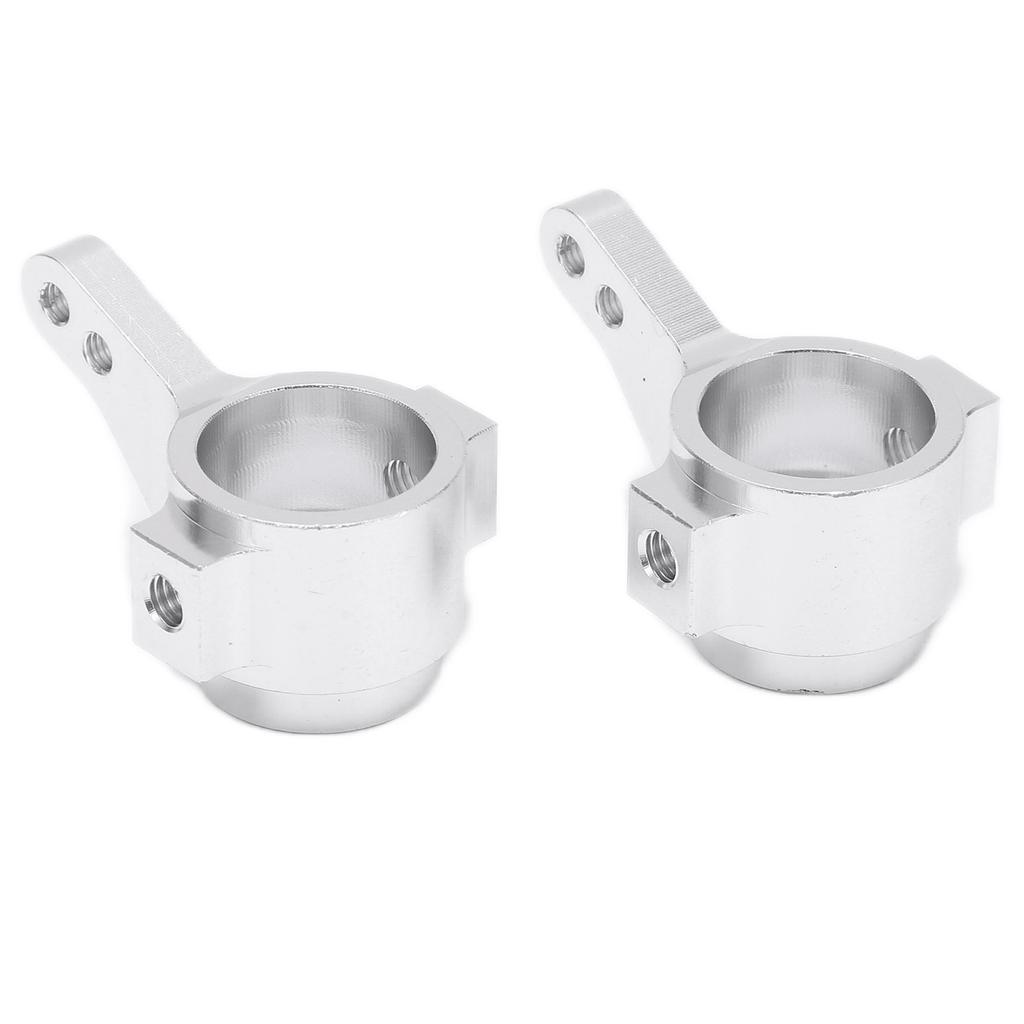 2Pcs Steering Cups Aluminum Alloy RC Car Replacement Parts Accessories for TAMIYA CC01Silver