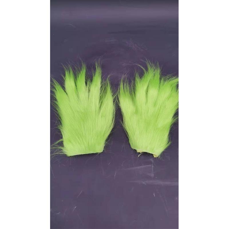 Set Costum Complet Verde (Mască + Pălărie + 2 Mănuși) - Pentru Halloween și petreceri tematice