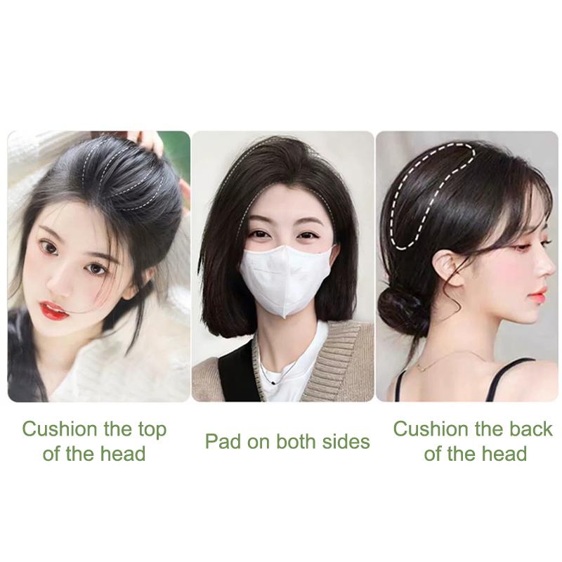 14Cm Natural Invisible Hair Pad Women Hair Styling Fluffy Hair Lining Head Top Cover Synthetic Seamless Braiding Extension