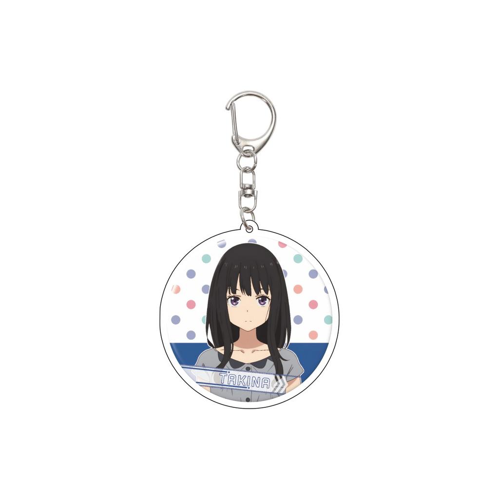 55MM Anime Lycoris Recoil Keychain Nishikigi Chisato/Inoue Takina/Nakahara Mizuki/MIKA Acrylic Model Plate Christmas Gifts