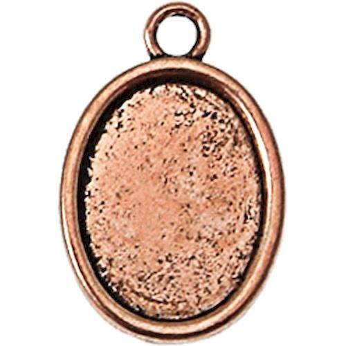 Médaillon - TAL - Grand modèle - Cuivré - 25 x 18 mm - Métal sans nickel