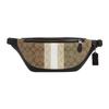 Warren 40 Striped Classic Monogram Zip Closure Coated Canvas And Smooth Calfskin Shoulder Bag Crossbody Bag Waist Bag Large Men Bags CQ038-QBE7V