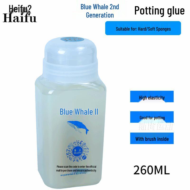 Haifu Blue Whale 2nd Gen Organic Table Tennis Glue - Professional Water-Soluble Adhesive