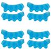 4 Pairs Toe Separator Silica Gel 2‑Toe Seperater Correction Bunion Pain Relief Orthotics ToolBlue Average Size