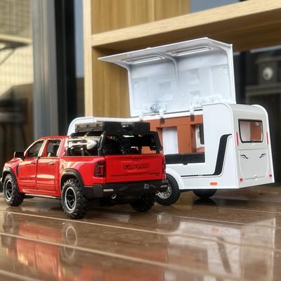 1:32 DODGE Mammoth 1000 TRX RV Car Off Road Vehicle Alloy Diecast Model Camping Car Children's Toy Car Home Decoration Ornaments