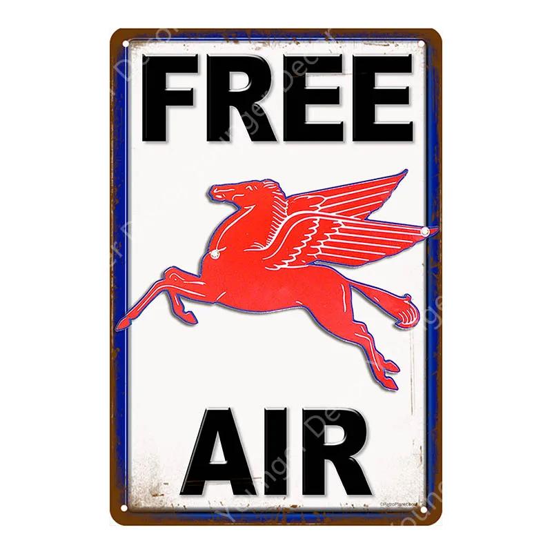 Vintage Texaco Motor Oil Signs Sky Chief Castrol BP Metal Poster Wall Art Painting Plate Garage Gas Gasoline Station Decor YJ