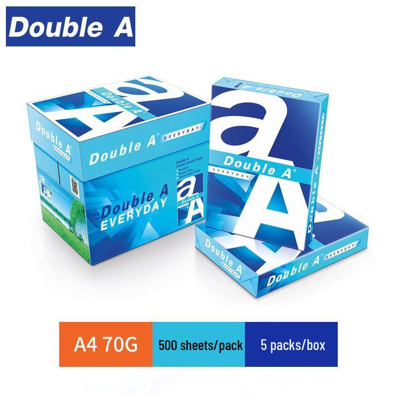 

DoubleA A4 2500-Sheet Copy Paper Box – Smooth, Thick, Double-Sided for Office, Home & Drawing.