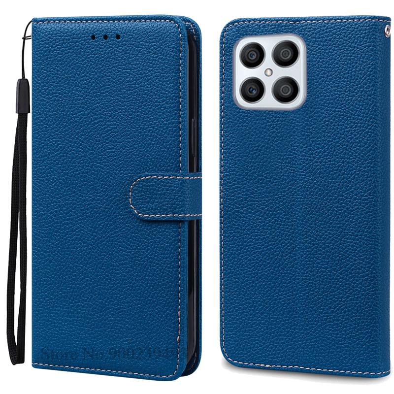 

Чехол HonorX8 4G 5G для Huawei Honor X8, кожаный чехол-кошелек, откидная крышка для Honor X8 X 8, чехол для телефона, чехол, Fundas For Honor X8 4G темно-синий