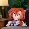 B-Bungo Stray Dogs Anime Pillow Case Fashion Square Pillowcase Bedroom Sofa Room Ins Decoration Leisure