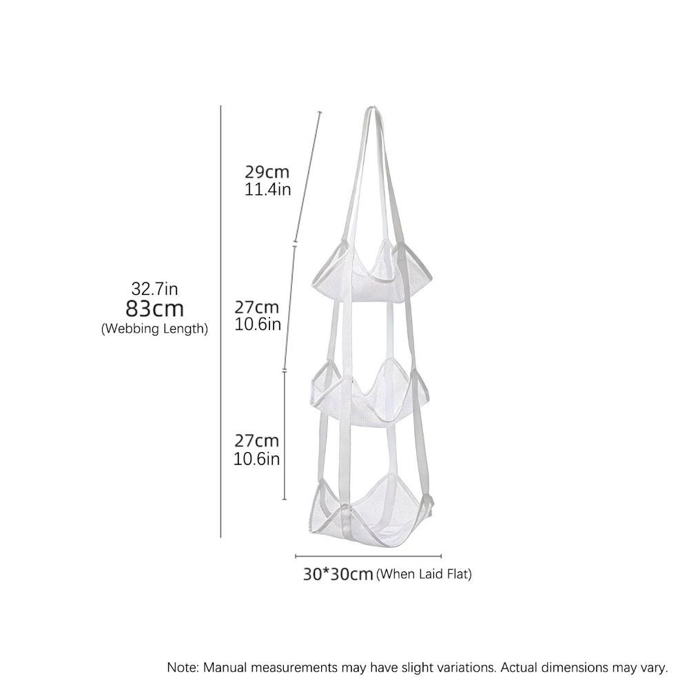 

Mesh Ball Storage Bag Hanging Design Wall Mounted Wall Mounted Organizer Space Save Multiple Pockets Hanging Storage Bag