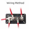 Heavy-Duty Modular Design DC 48v Distribution Block 4 Terminal Studs Power Distribution Block  RV